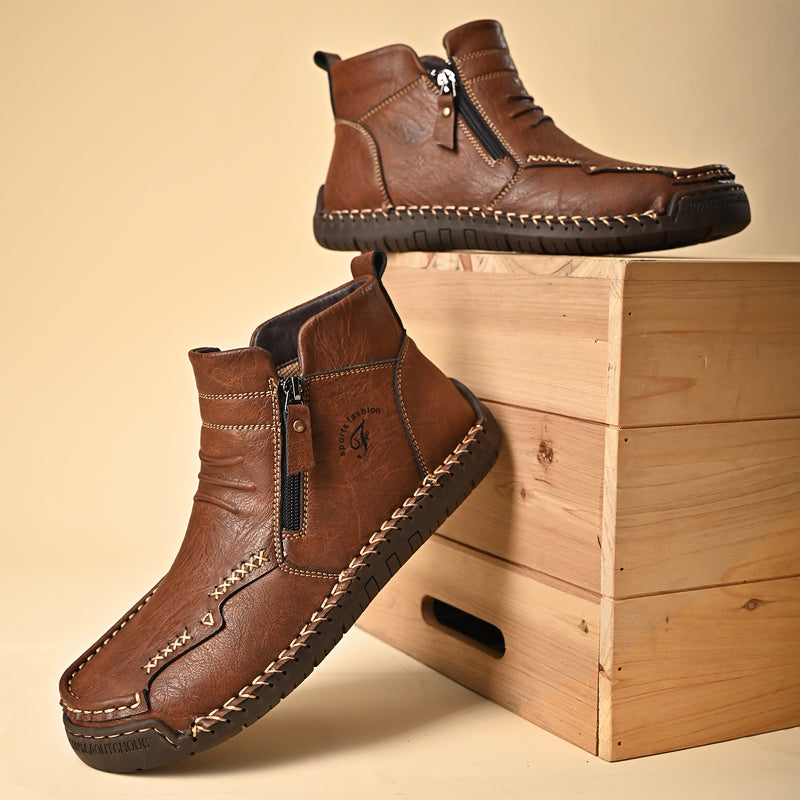 Men's Orthopedic Outdoor Zipper Boots