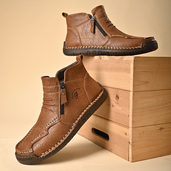 Men's Orthopedic Outdoor Zipper Boots