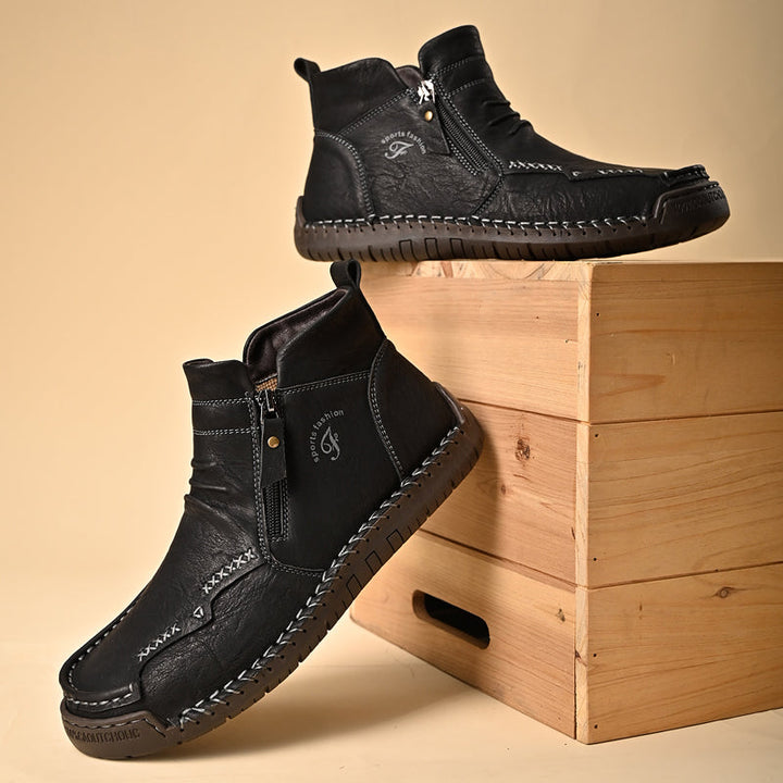 Men's Orthopedic Outdoor Zipper Boots