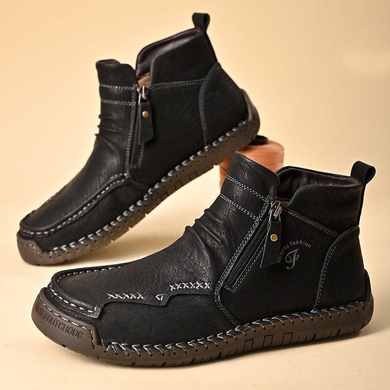 Men's Orthopedic Outdoor Zipper Boots
