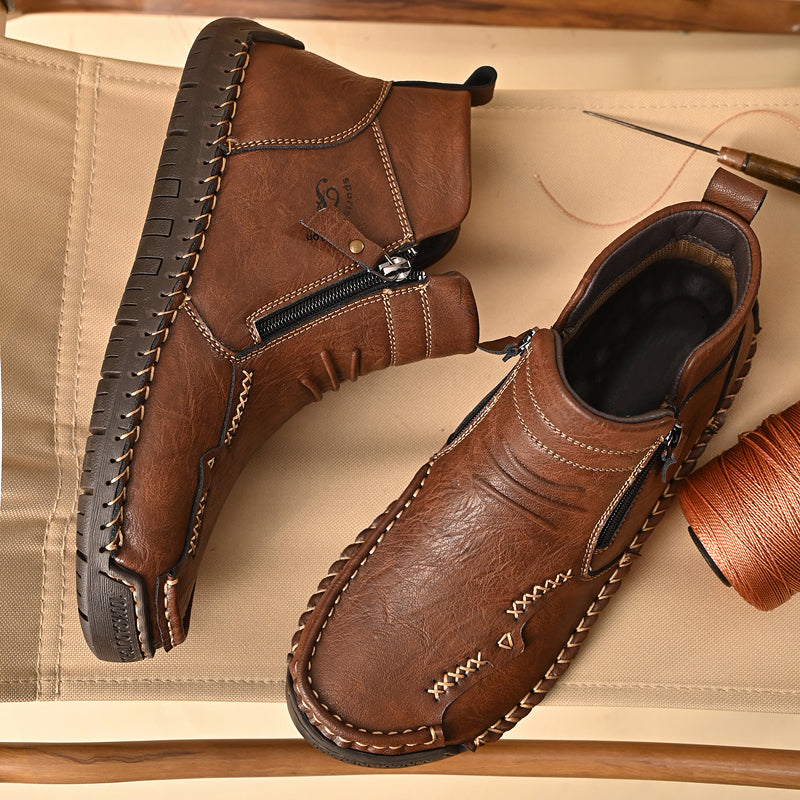 Men's Orthopedic Outdoor Zipper Boots
