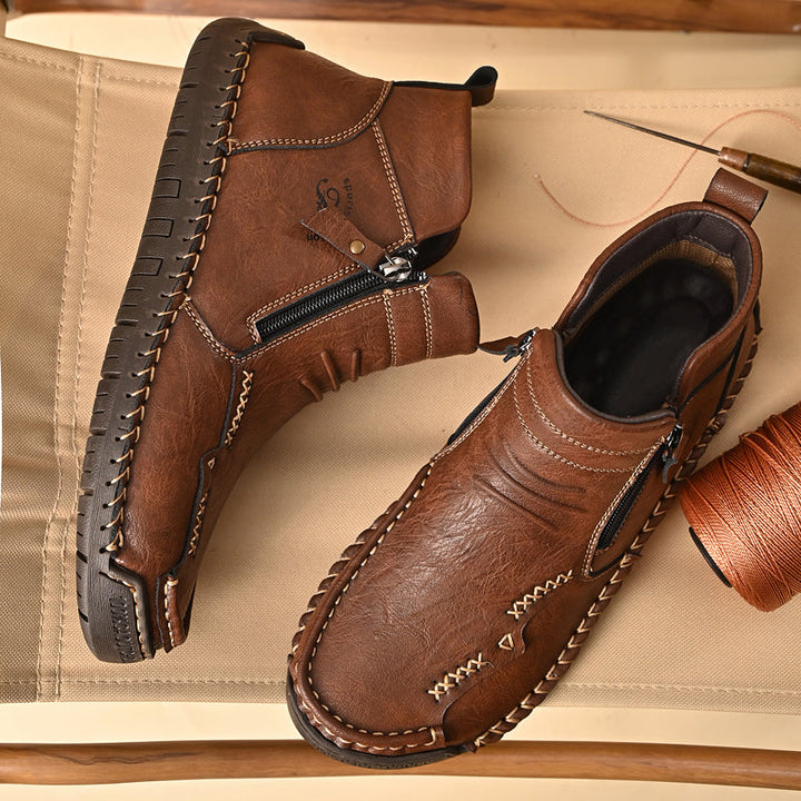 Men's Orthopedic Outdoor Zipper Boots
