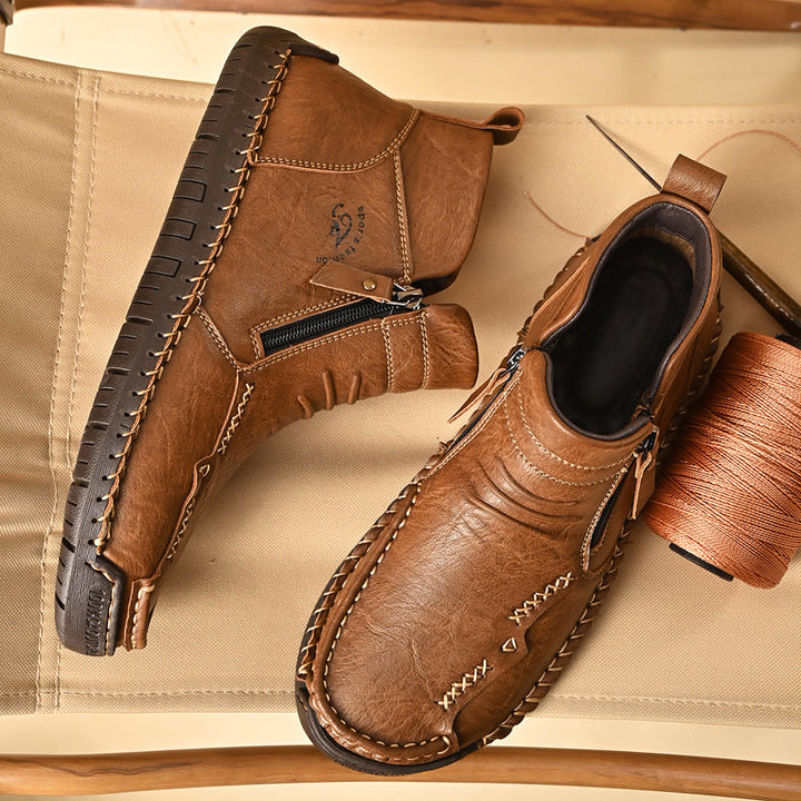 Men's Orthopedic Outdoor Zipper Boots