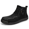 Brown Men’s Zipper Boots – Supportive Orthopedic Footwear