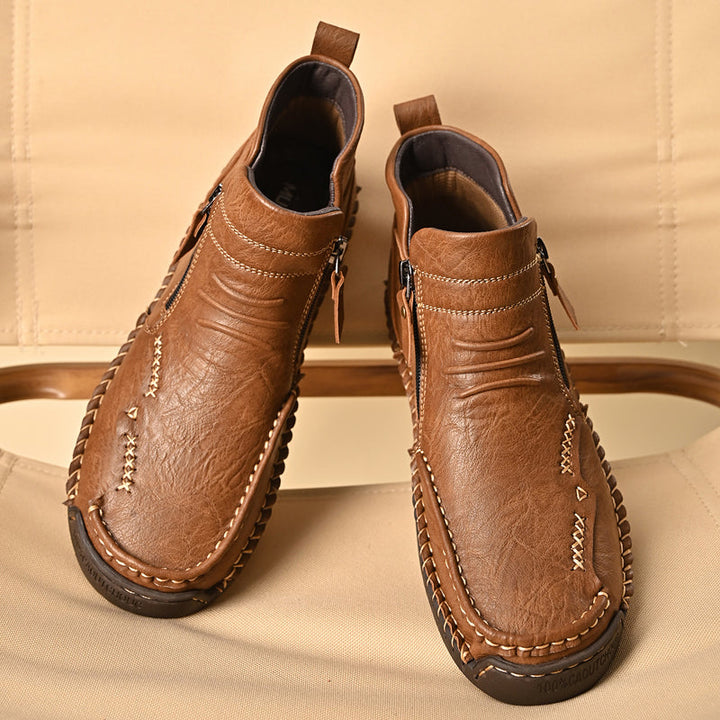 Men's Orthopedic Outdoor Zipper Boots
