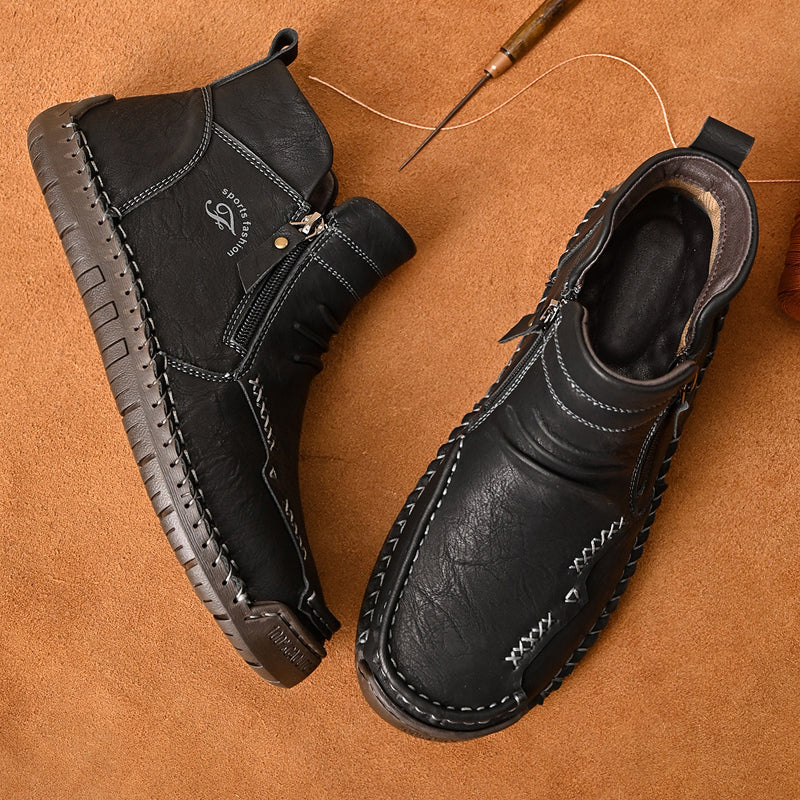 Men's Orthopedic Outdoor Zipper Boots