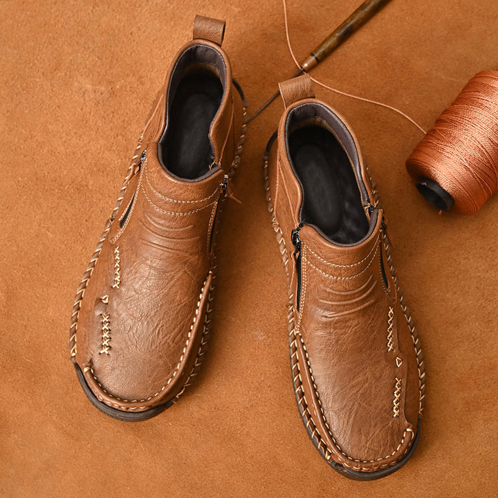 Men's Orthopedic Outdoor Zipper Boots