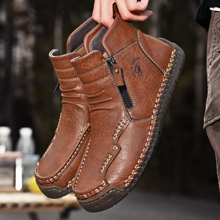 Men's Orthopedic Outdoor Zipper Boots