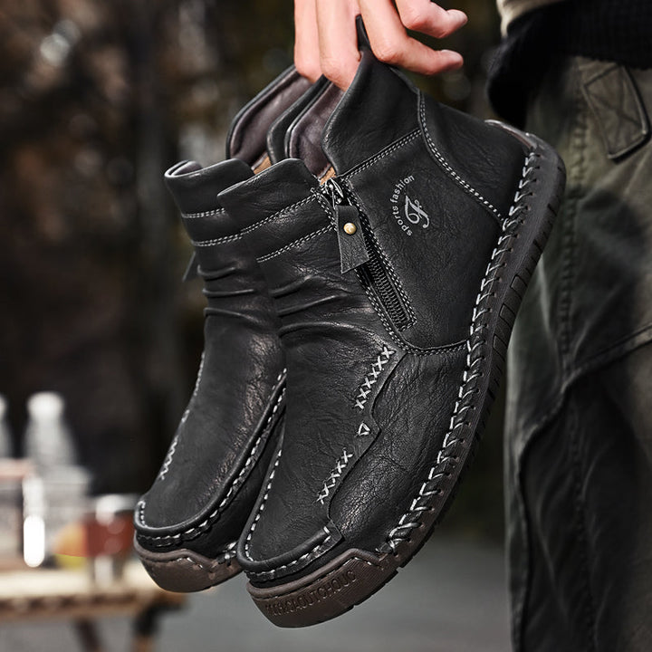 Men's Orthopedic Outdoor Zipper Boots