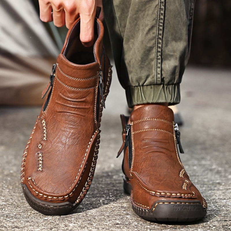 Men's Orthopedic Outdoor Zipper Boots