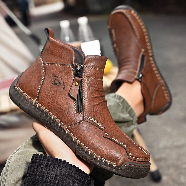 Men's Orthopedic Outdoor Zipper Boots
