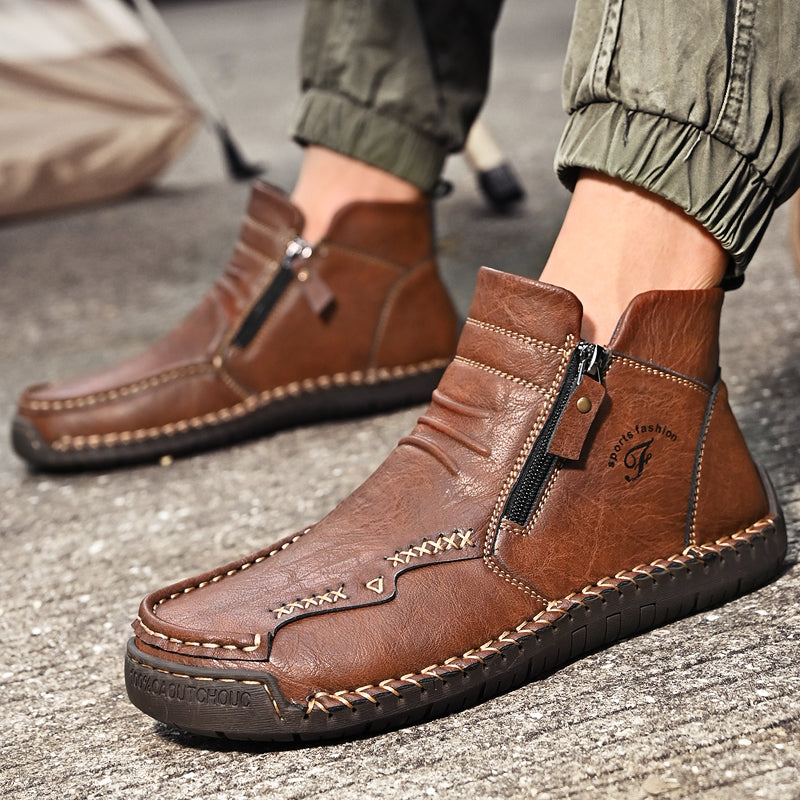 Men's Orthopedic Outdoor Zipper Boots