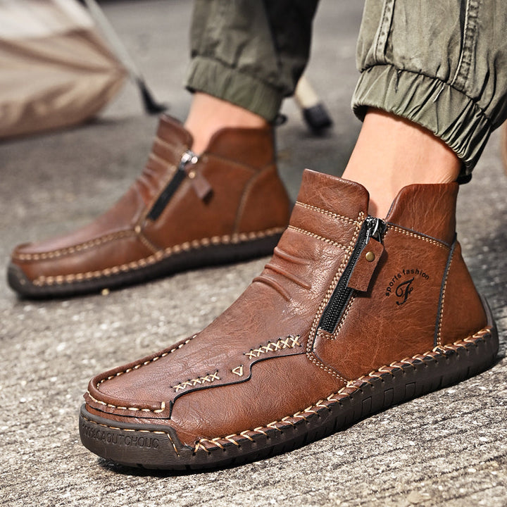 Men's Orthopedic Outdoor Zipper Boots