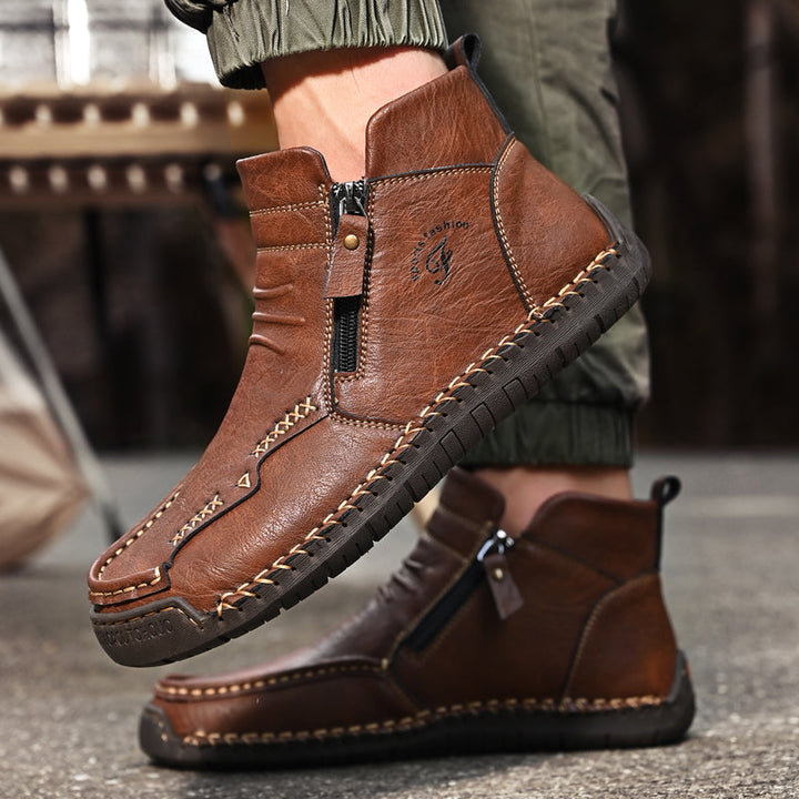 Men's Orthopedic Outdoor Zipper Boots