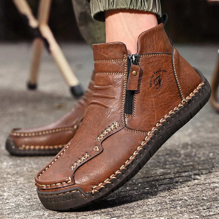 Men's Orthopedic Outdoor Zipper Boots