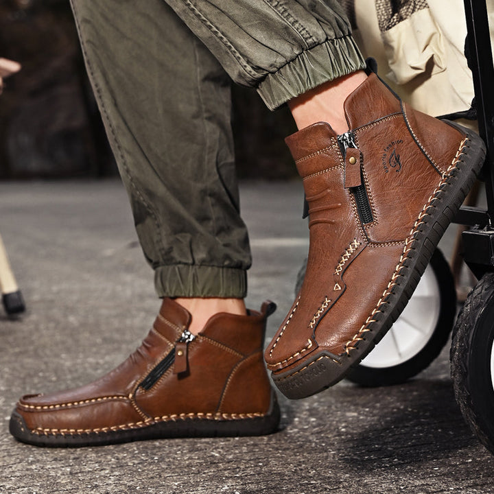 Men's Orthopedic Outdoor Zipper Boots