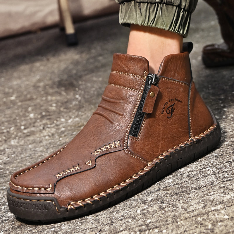 Men's Orthopedic Outdoor Zipper Boots