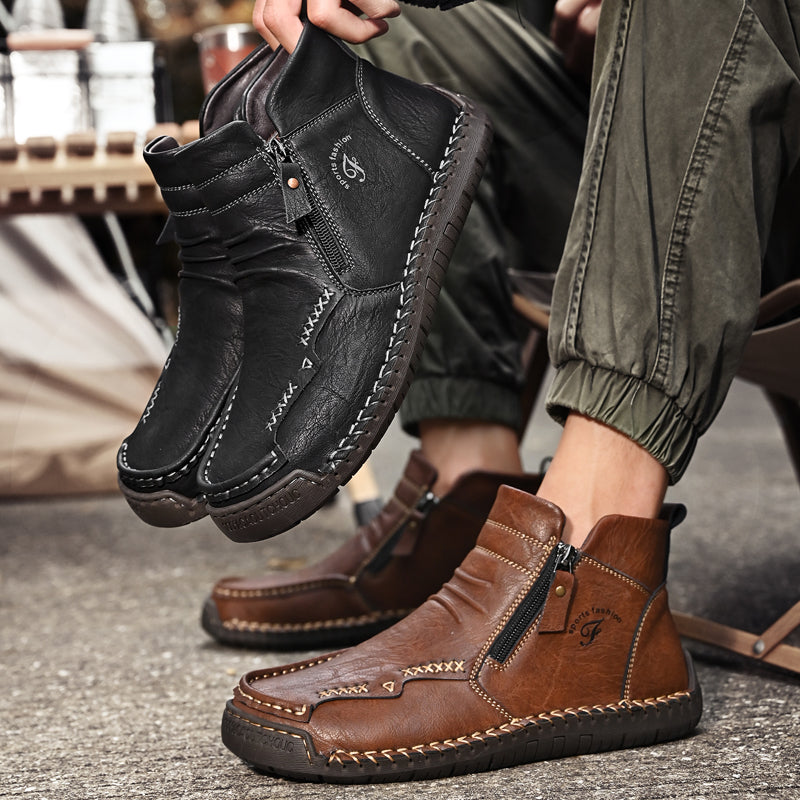 Men's Orthopedic Outdoor Zipper Boots