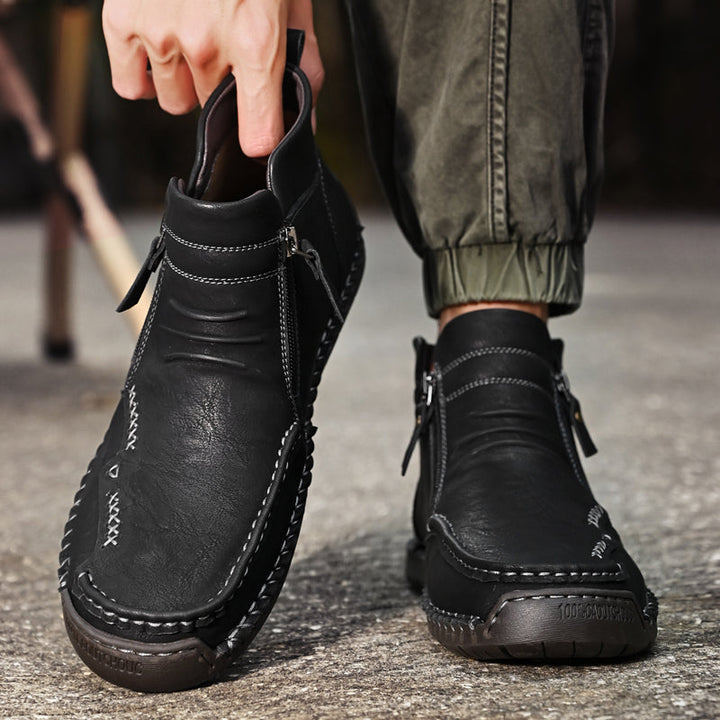 Men's Orthopedic Outdoor Zipper Boots