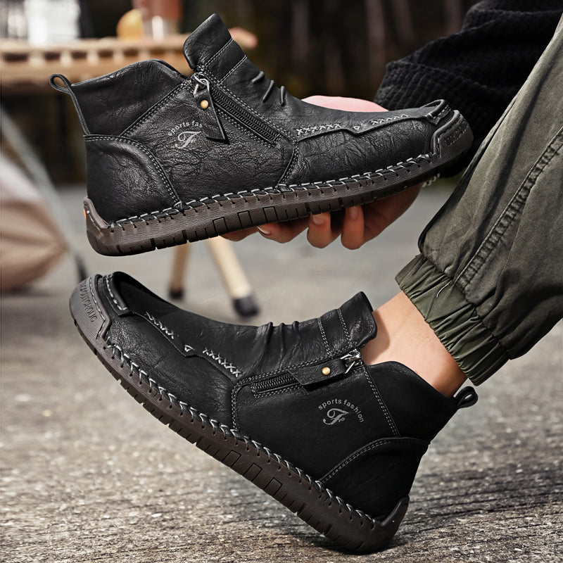 Men's Orthopedic Outdoor Zipper Boots