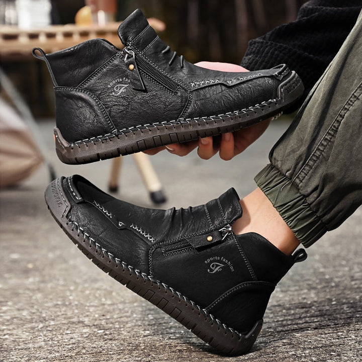 Men's Orthopedic Outdoor Zipper Boots
