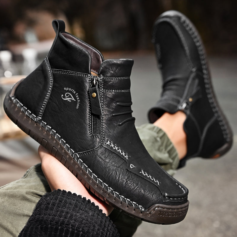 Men's Orthopedic Outdoor Zipper Boots