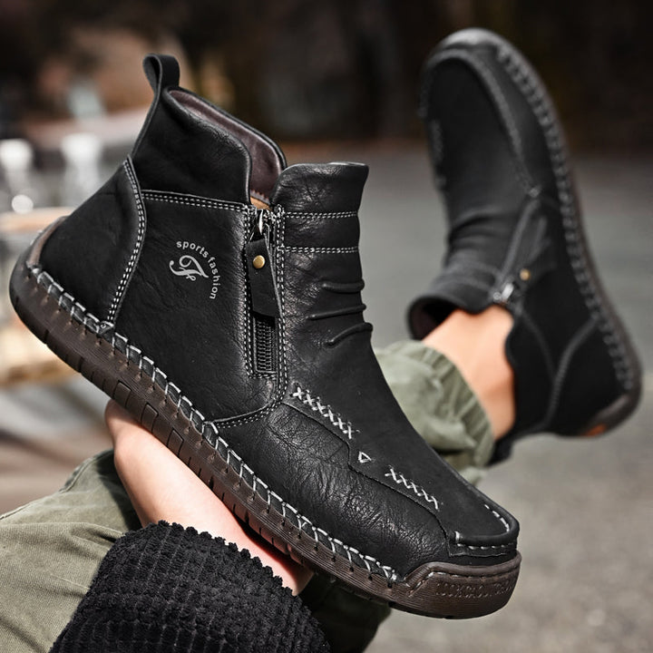 Men's Orthopedic Outdoor Zipper Boots