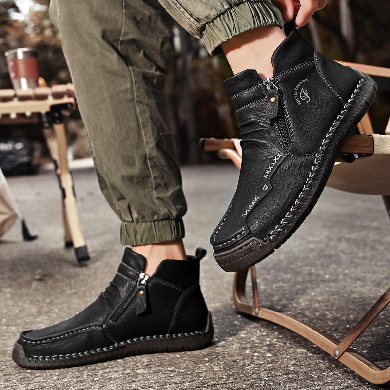 Men's Orthopedic Outdoor Zipper Boots