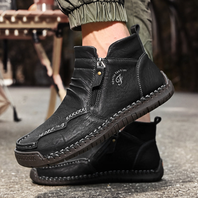 Men's Orthopedic Outdoor Zipper Boots