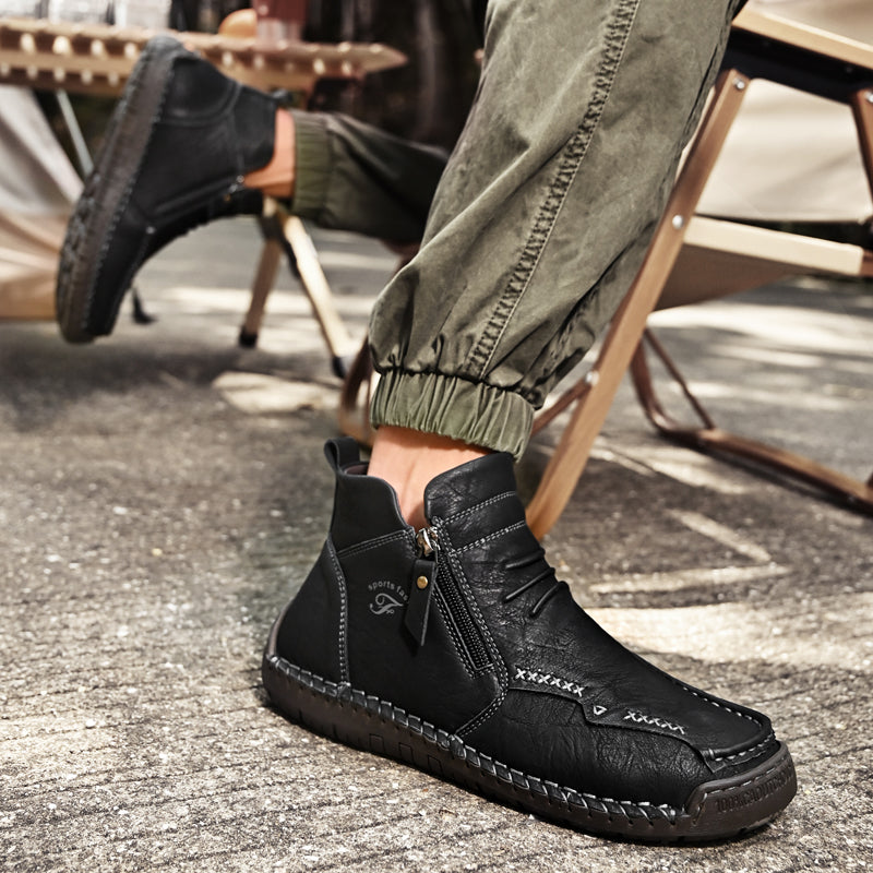 Men's Orthopedic Outdoor Zipper Boots