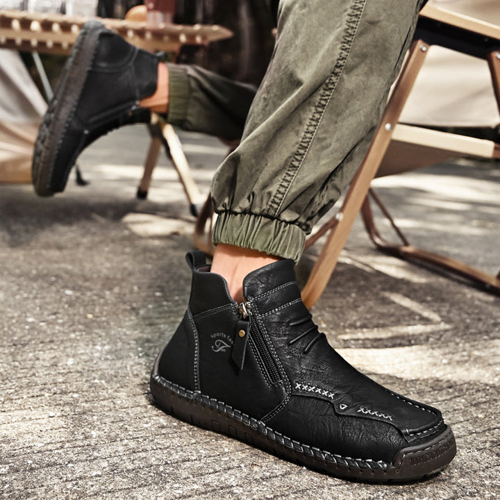 Men's Orthopedic Outdoor Zipper Boots