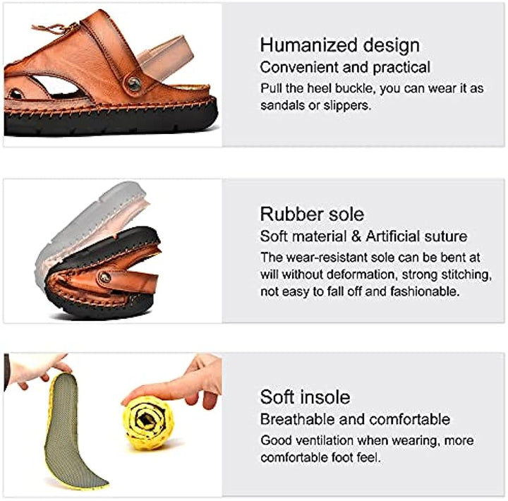 Men's Outdoor Closed Toe Beach Sandals