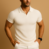Slim Fit Men’s Polo – V-Neck Summer Shirt