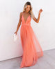 Women’s Maxi Dress with Deep V-Neck for Summer