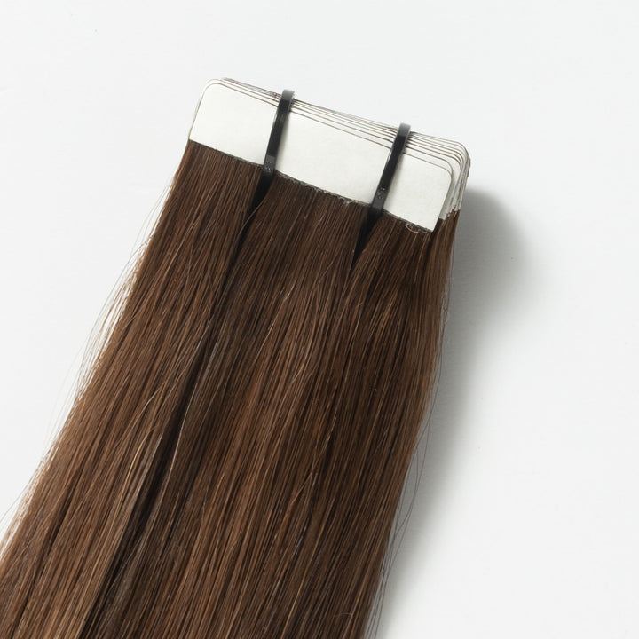 Tape-In Hair Extensions – Veloura Tape (Warm Brown Balayage 2+7)