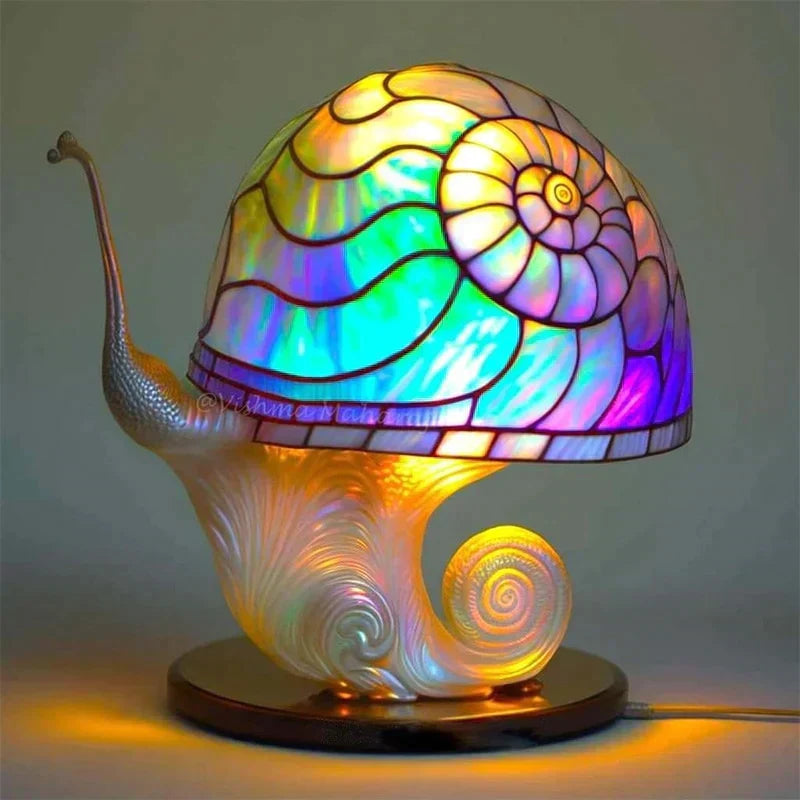 Enchanting Stained Glass Table Lamp - DreamGlow