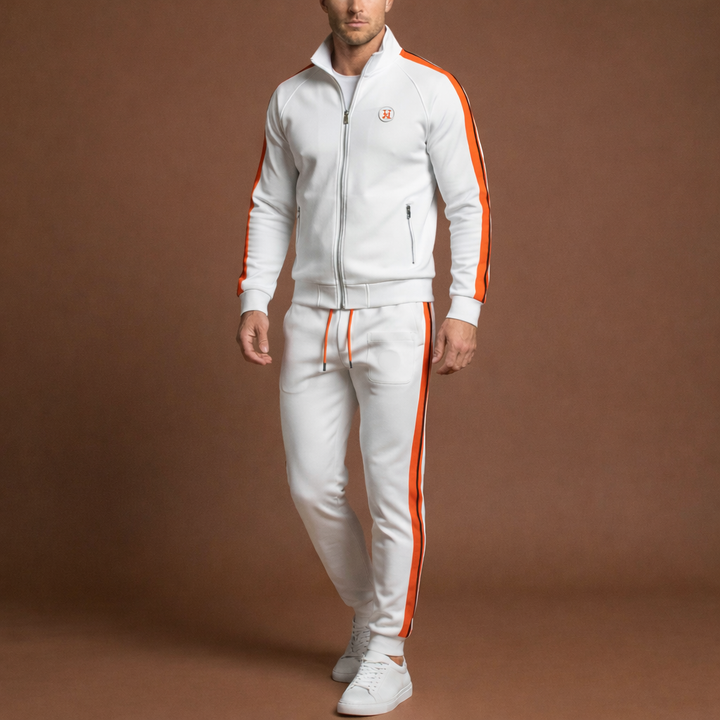Men’s Embroidered Two-Piece Tracksuit Set
