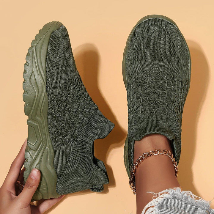 Unisex Ortho Cloud Slip-On Shoes - Ultimate Comfort in Olive Green