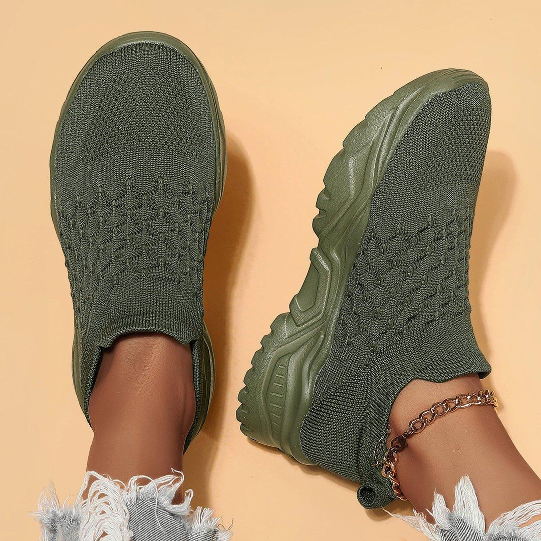 Unisex Ortho Cloud Slip-On Shoes - Ultimate Comfort in Olive Green