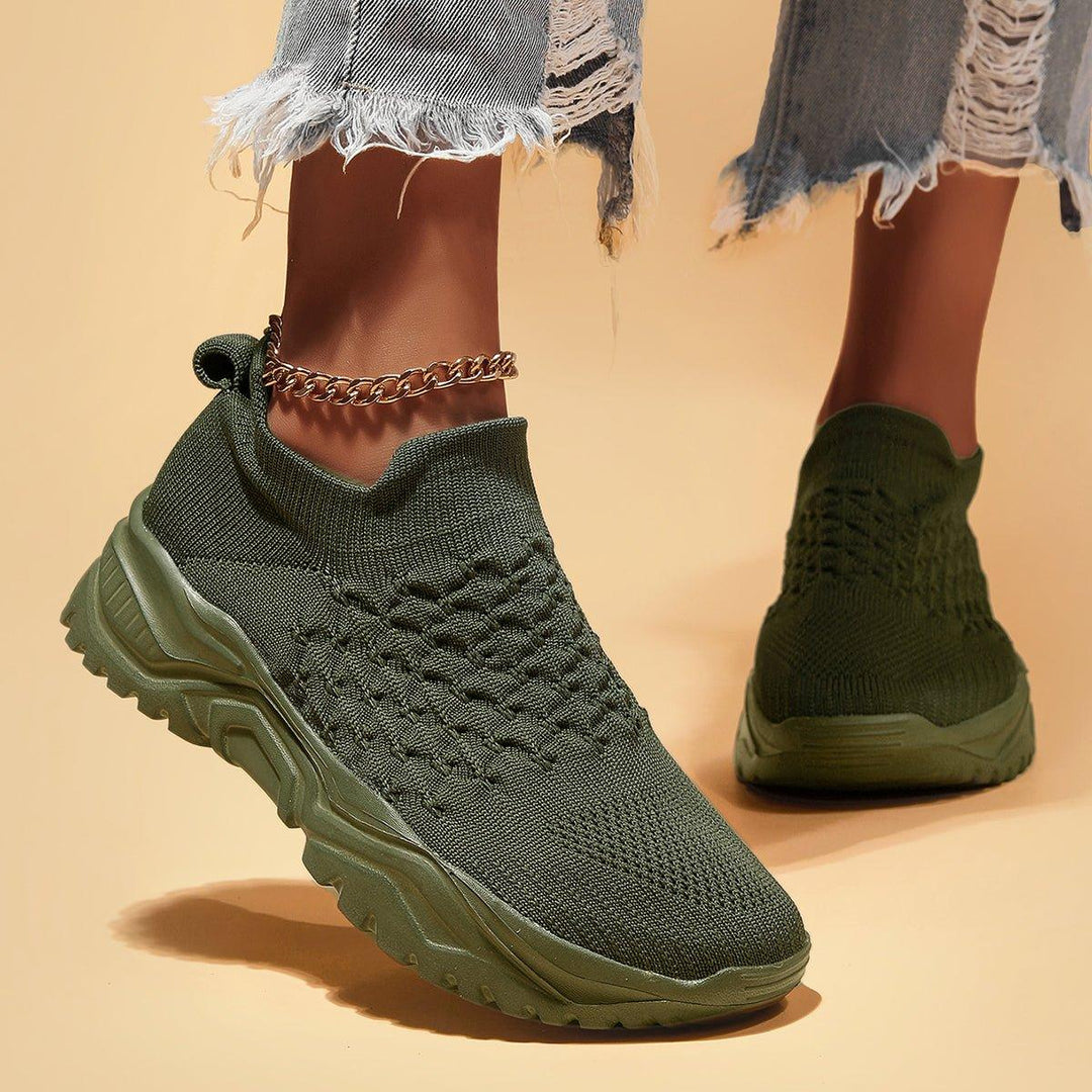Unisex Ortho Cloud Slip-On Shoes - Ultimate Comfort in Olive Green