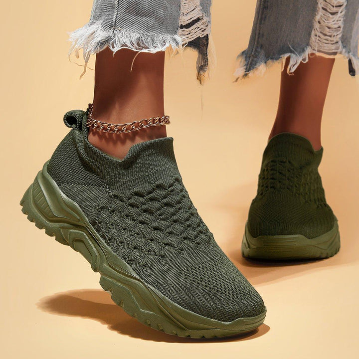 Unisex Ortho Cloud Slip-On Shoes - Ultimate Comfort in Olive Green
