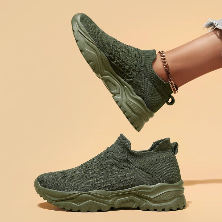 Unisex Ortho Cloud Slip-On Shoes - Ultimate Comfort in Olive Green