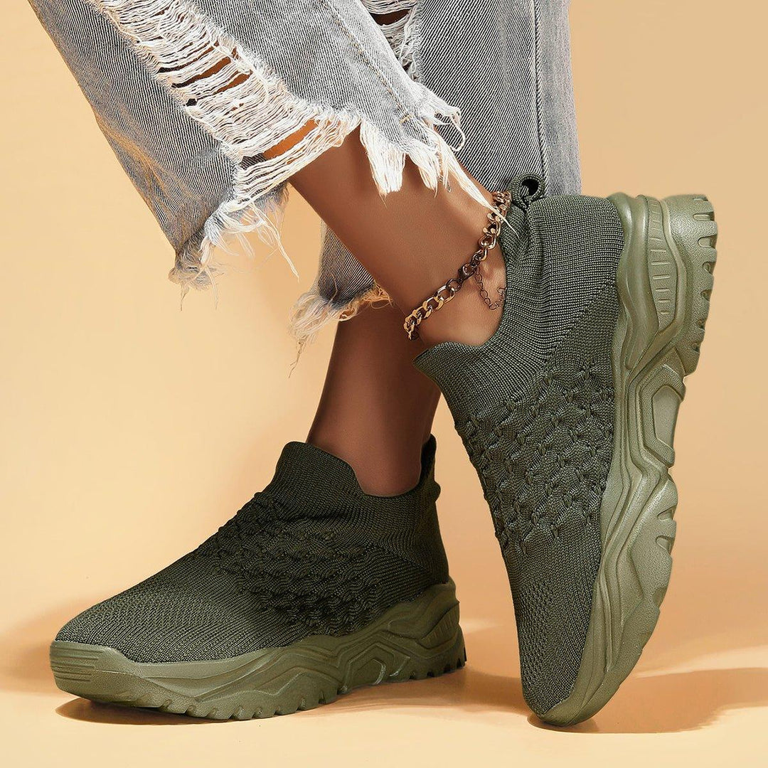 Unisex Ortho Cloud Slip-On Shoes - Ultimate Comfort in Olive Green