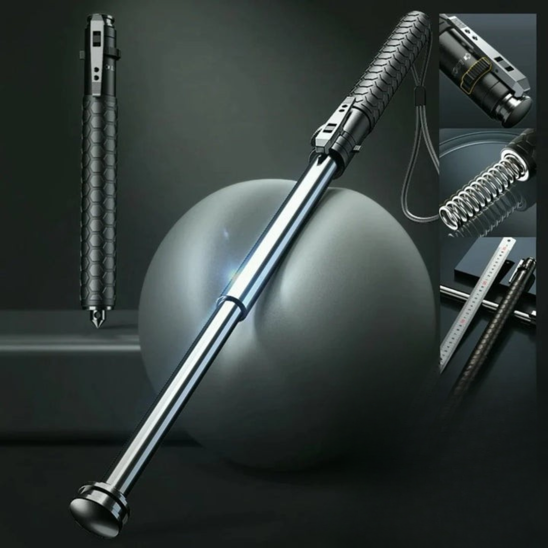 Unisex Self-Defense Walking Stick - Automatic & Anti-Slip Grip
