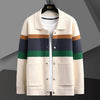 Men’s Casual Striped Cardigan – Soft Knitwear Sweater