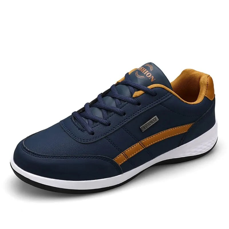 Men’s Lace-Up Low-Top Sneakers with Side Detailing