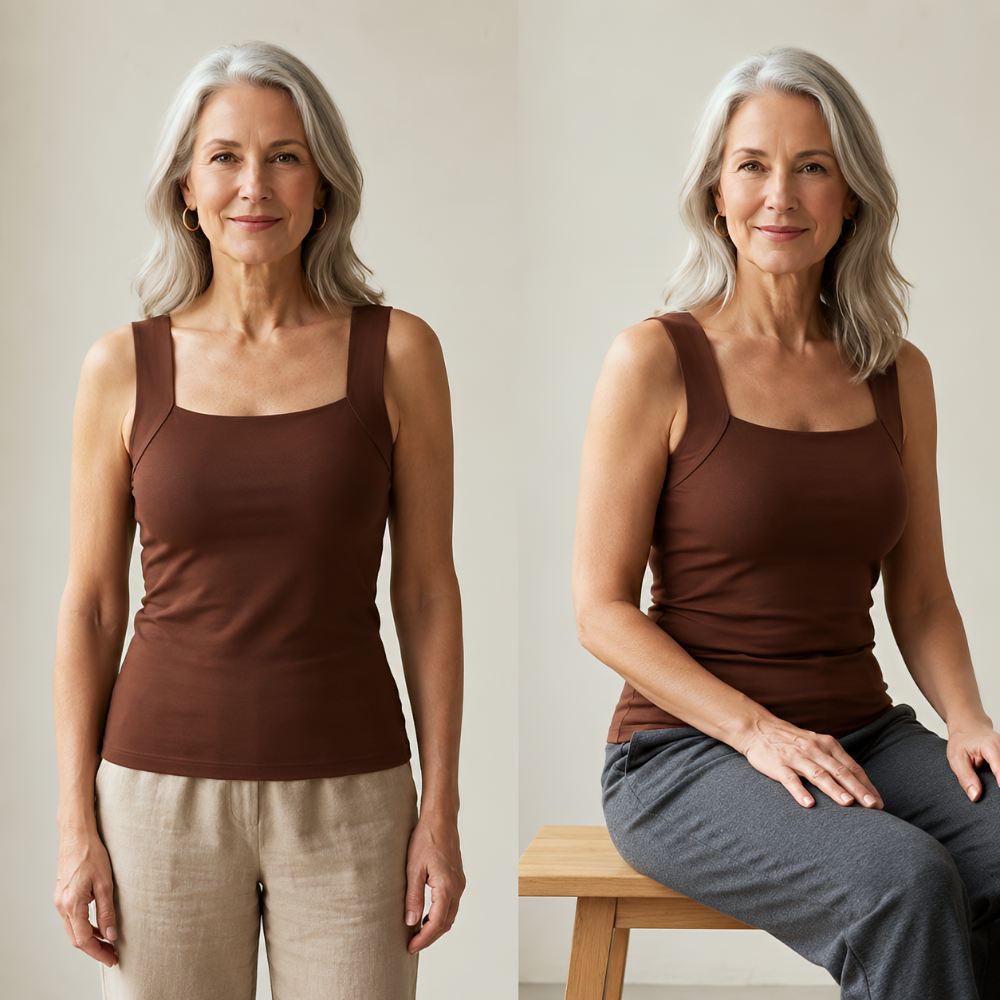 Comfort Tank Top with Built-In Bra Support