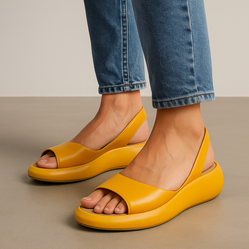 Women's Effortless Open-Toe Slingback Flat Sandals