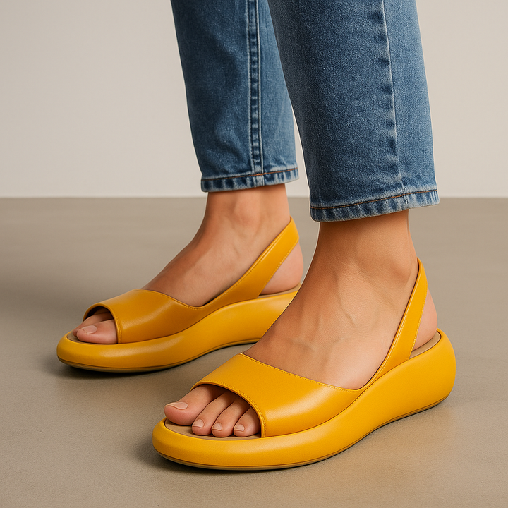 Women's Effortless Open-Toe Slingback Flat Sandals