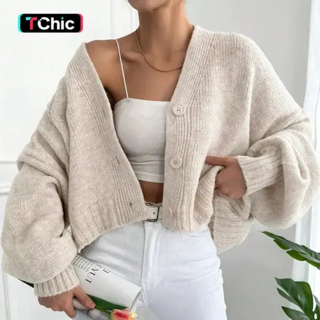 Women's Oversized Chunky Knit Cardigan